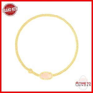 Gold Stretch Bracelet Elegant Minimal Chic Crystal Quartz Jewelry Stackable